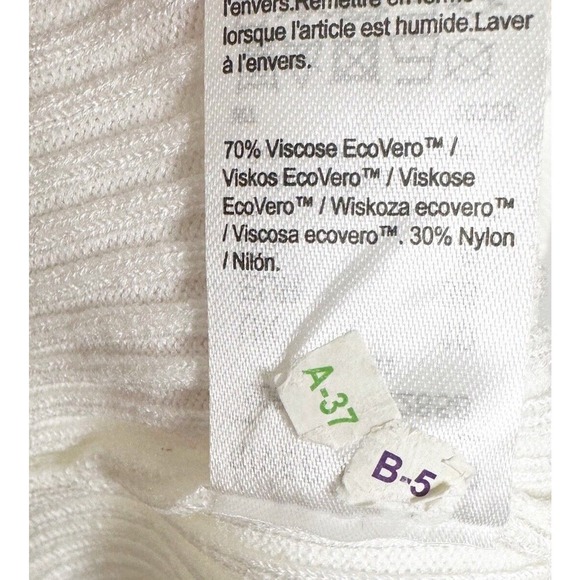 River Island Striped Sleeveless Button-up Sweater Dress Women's Navy Cream US 6 - Picture 7 of 7